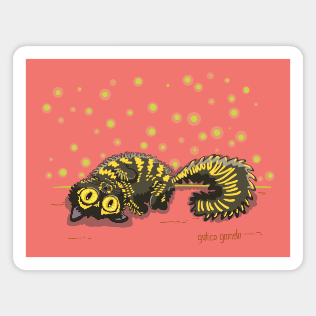 tortoiseshell cat Magnet by gaticogomelo